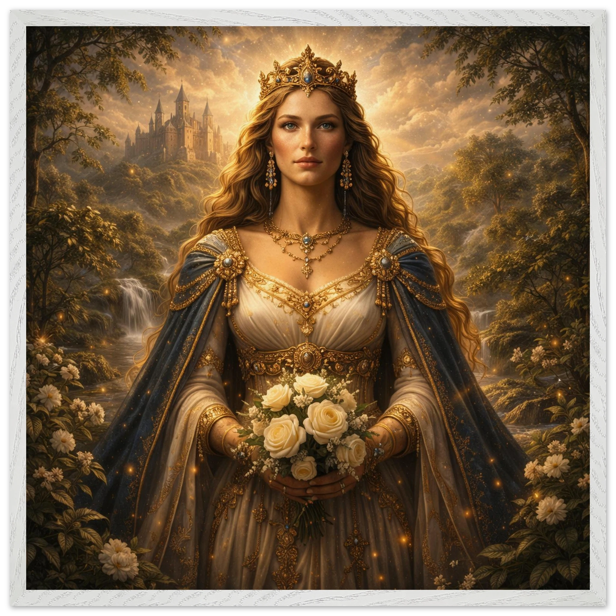 Guinevere – Mythologie Fine Art Print mit Rahmen | babasan