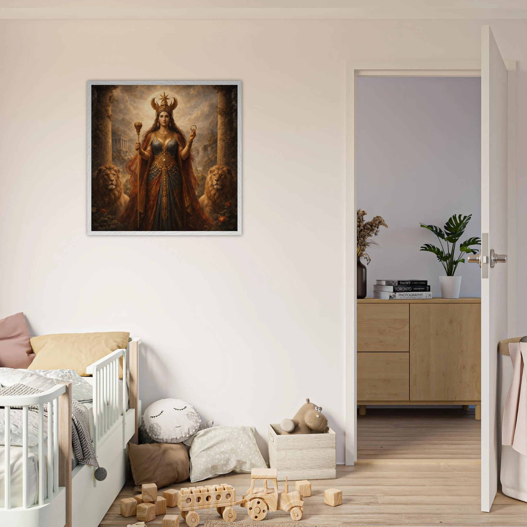 Ishtar – Mythologie Fine Art Print mit Rahmen | babasan