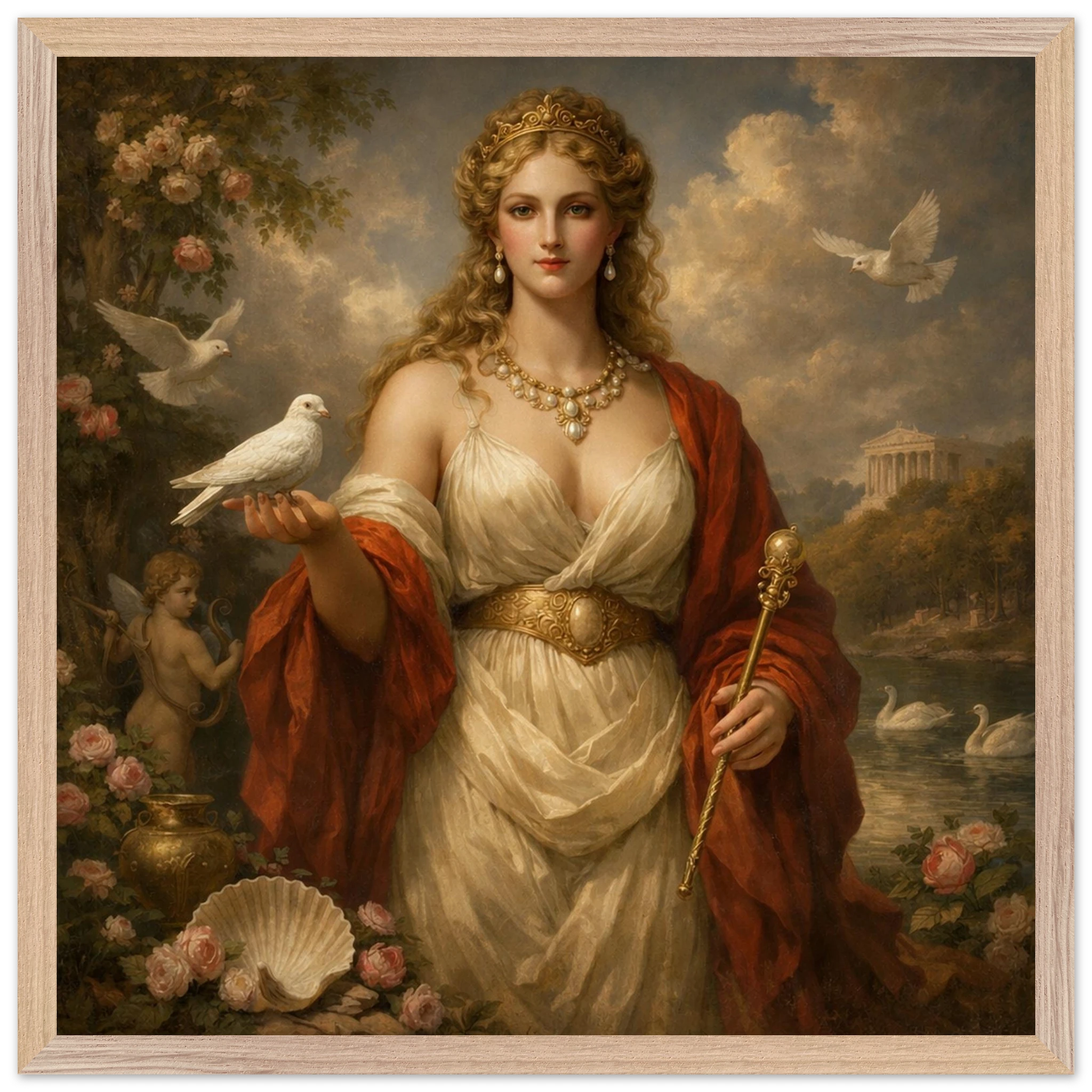 Venus – Mythologie Fine Art Print mit Rahmen | babasan