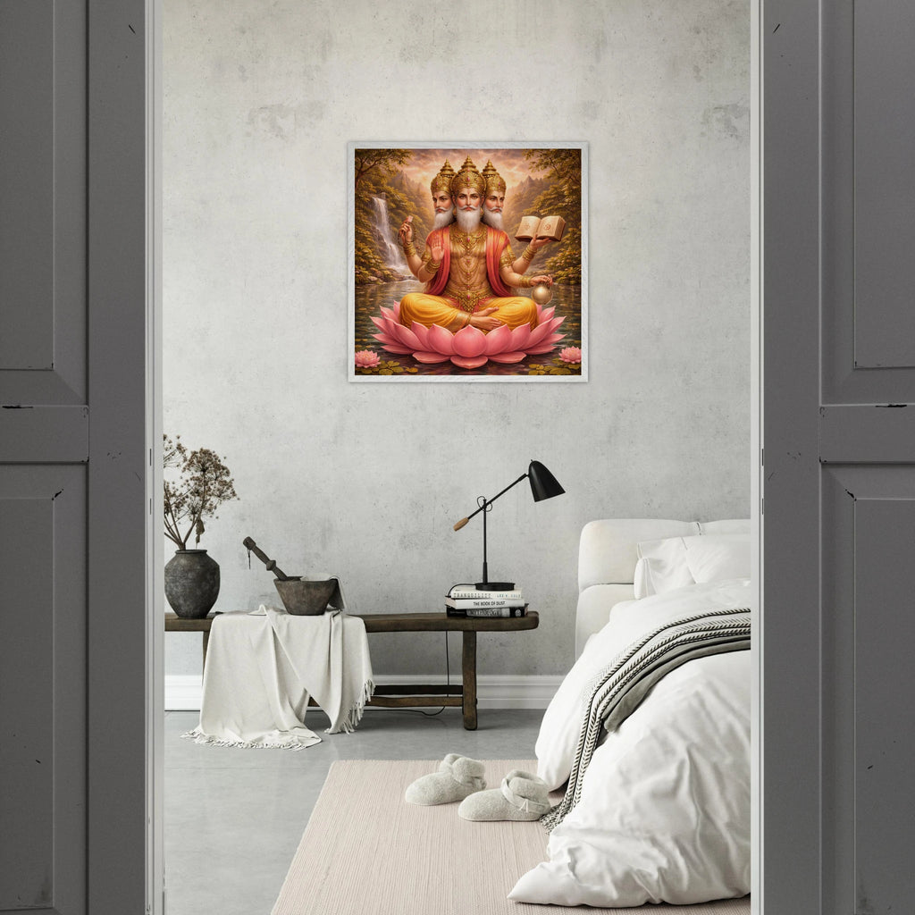 Brahma – Mythologie Fine Art Print mit Rahmen | babasan