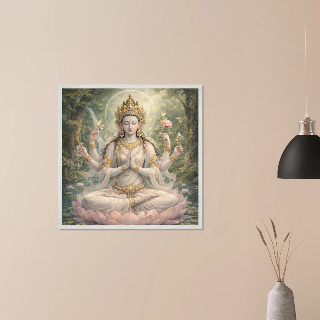 Avalokiteshvara – Mythologie Fine Art Print mit Rahmen | babasan