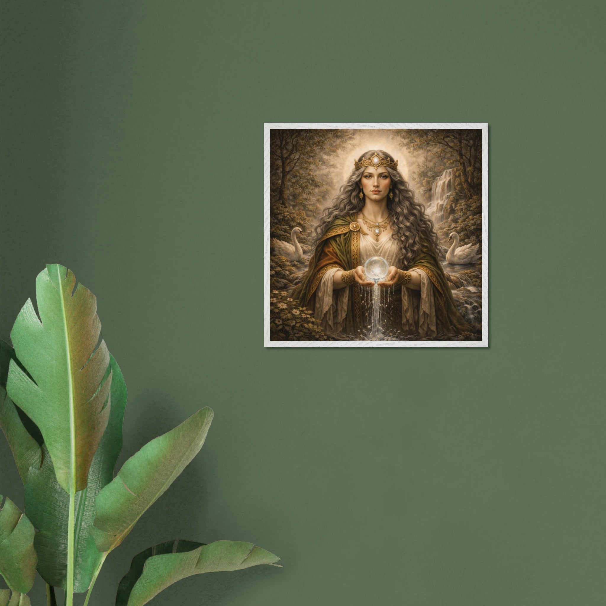 Celtic Danu – Mythologie Fine Art Print mit Rahmen | babasan