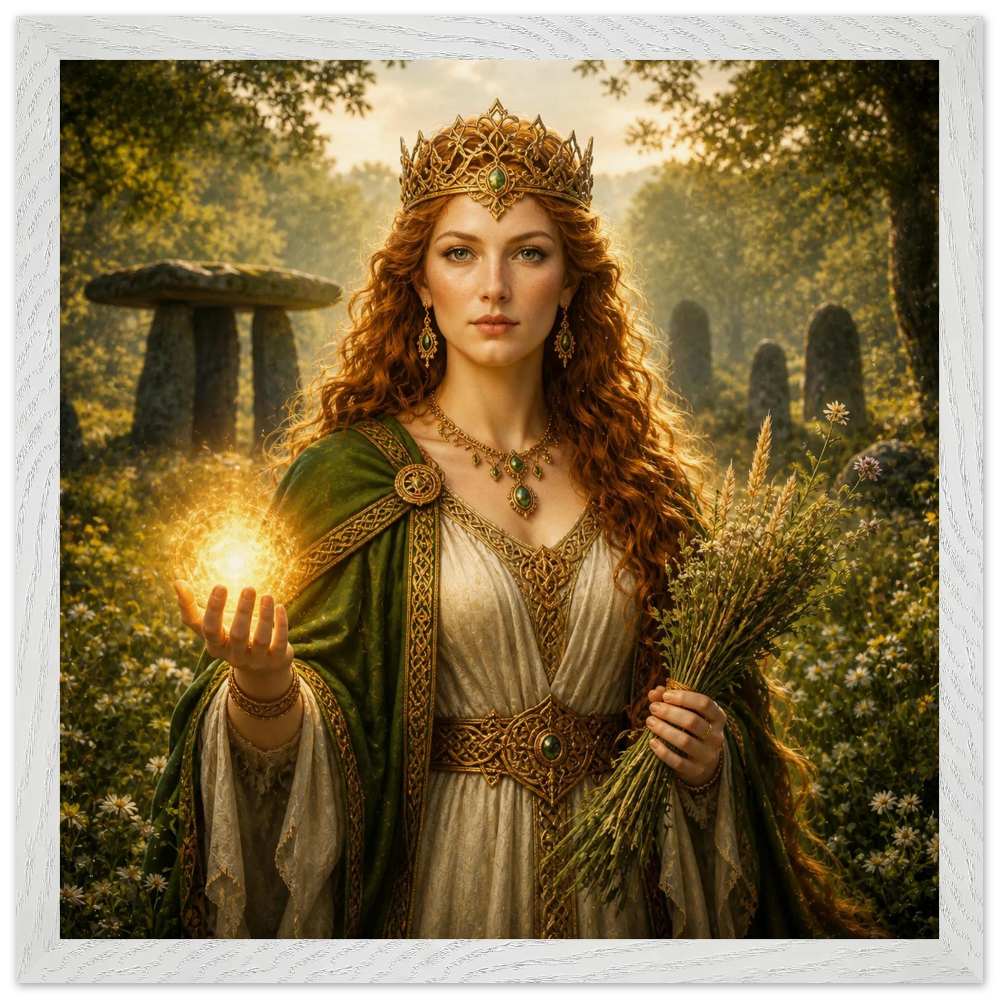 Áine – Mythologie Fine Art Print mit Rahmen | babasan