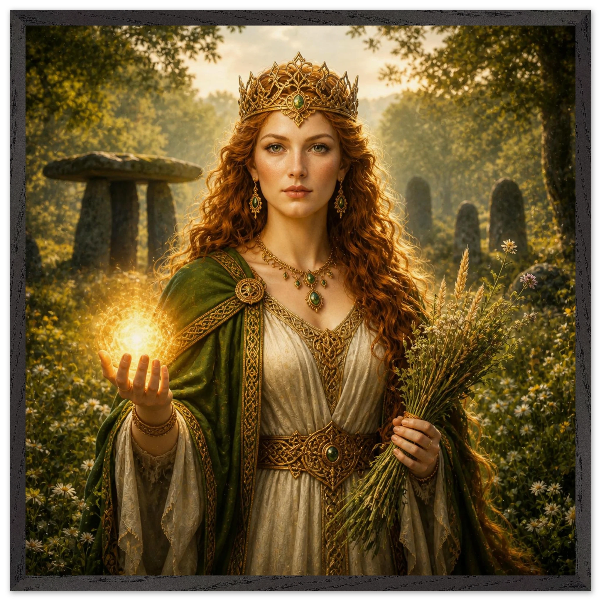 Áine – Mythologie Fine Art Print mit Rahmen | babasan