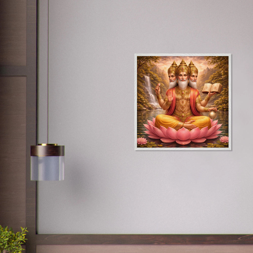 Brahma – Mythologie Fine Art Print mit Rahmen | babasan