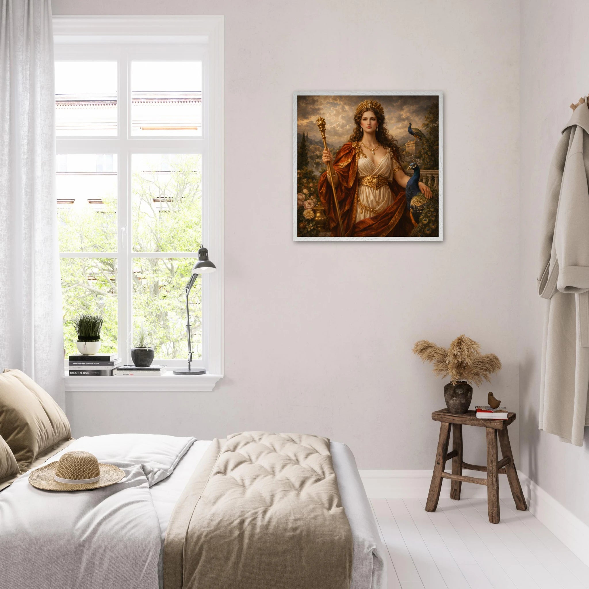Juno – Mythologie Fine Art Print mit Rahmen | babasan