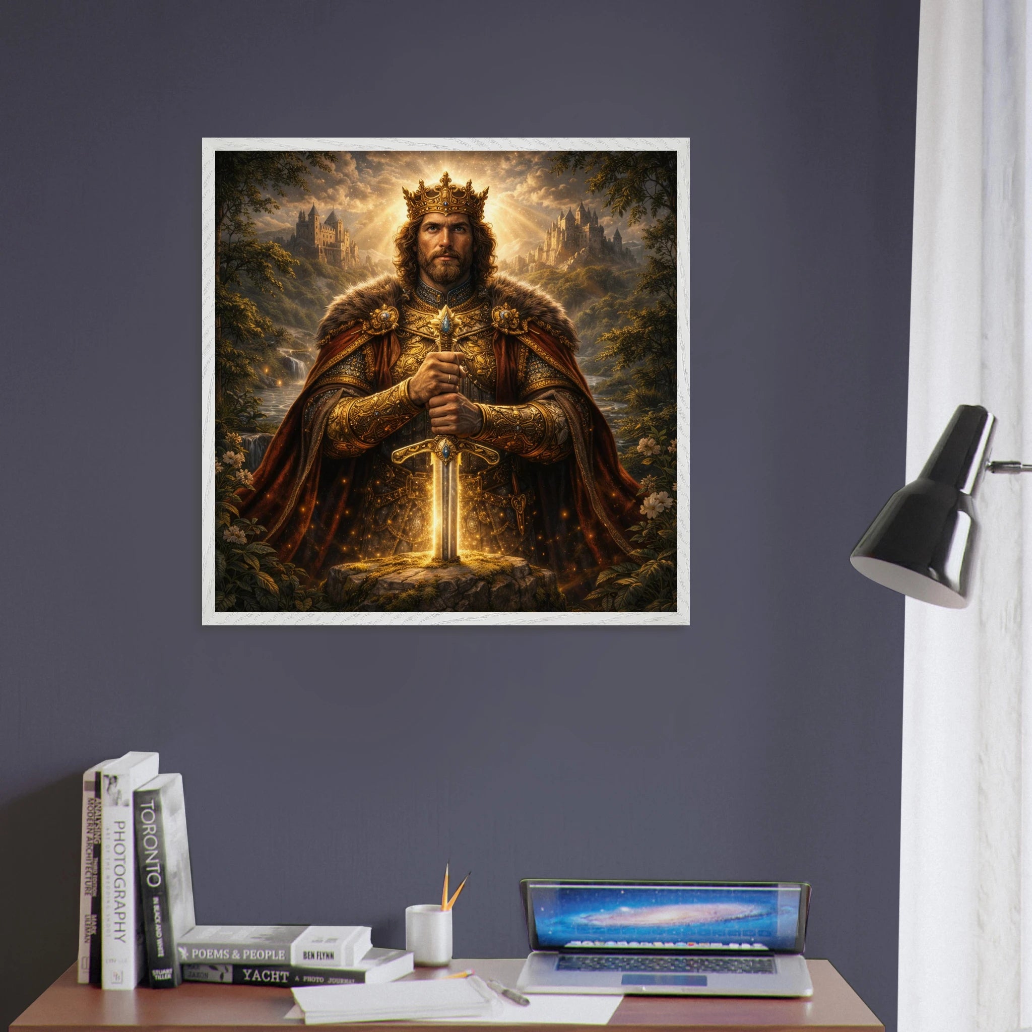 König – Mythologie Fine Art Print mit Rahmen | babasan