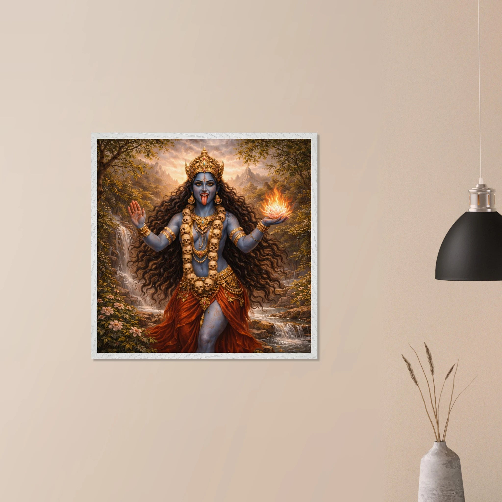 Kali – Mythologie Fine Art Print mit Rahmen | babasan