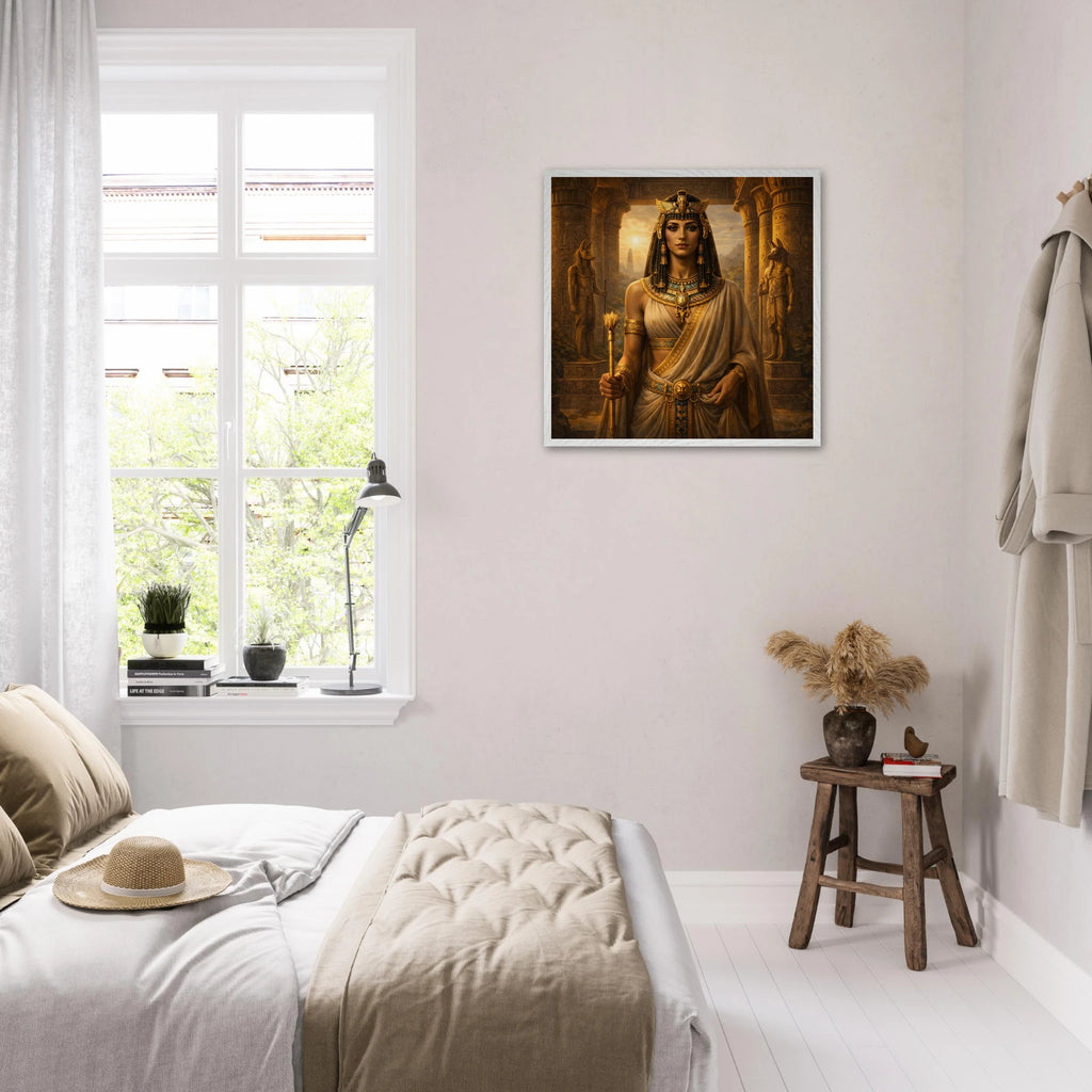 Cleopatra – Mythologie Fine Art Print mit Rahmen | babasan