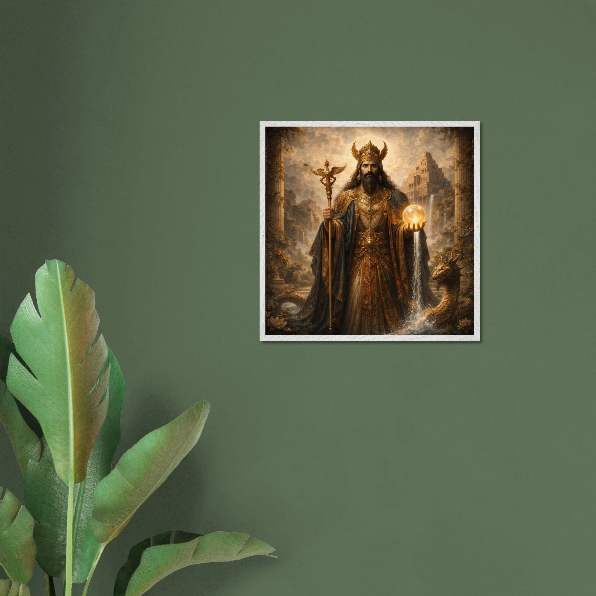 Marduk – Mythologie Fine Art Print mit Rahmen | babasan