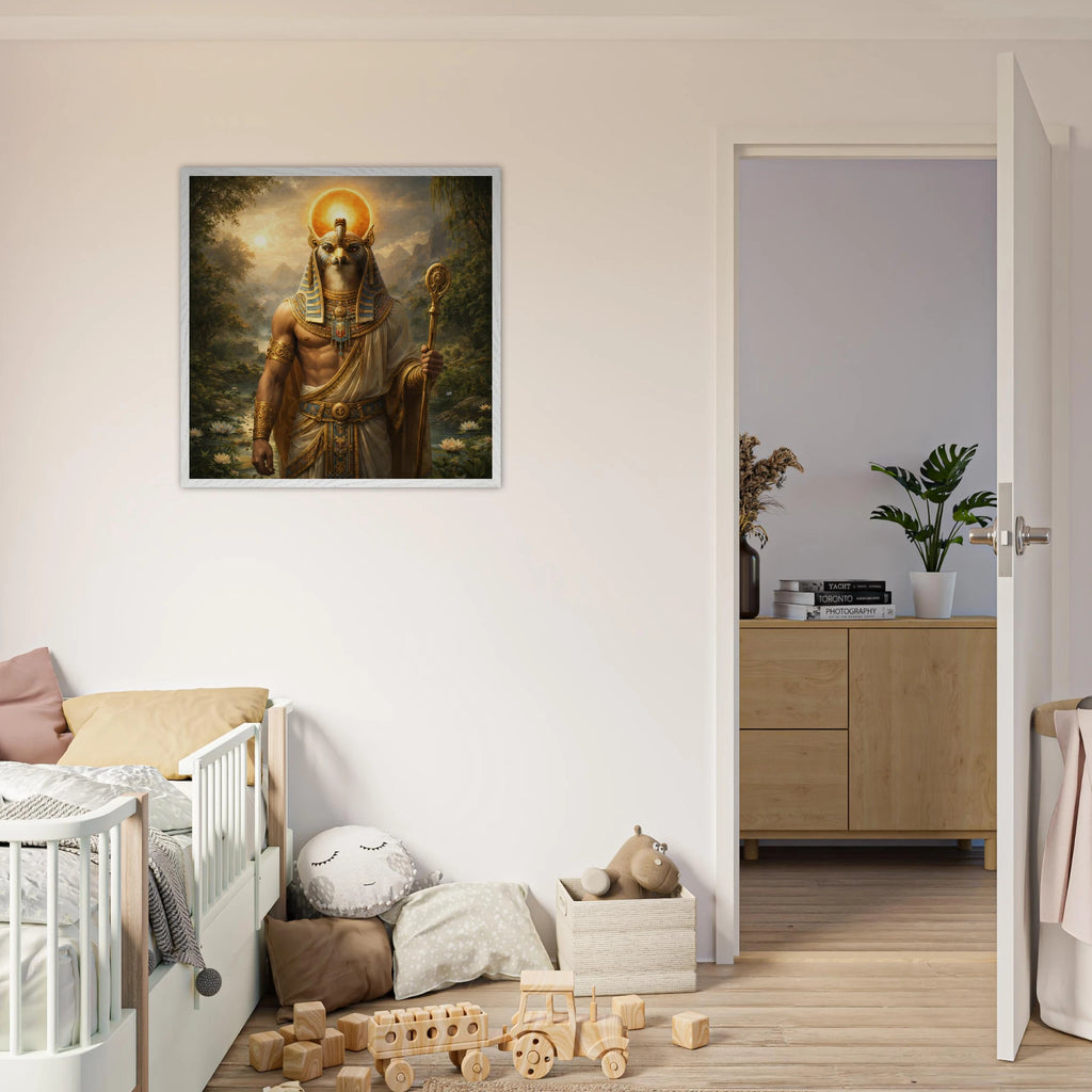 Ra – Mythologie Fine Art Print mit Rahmen | babasan