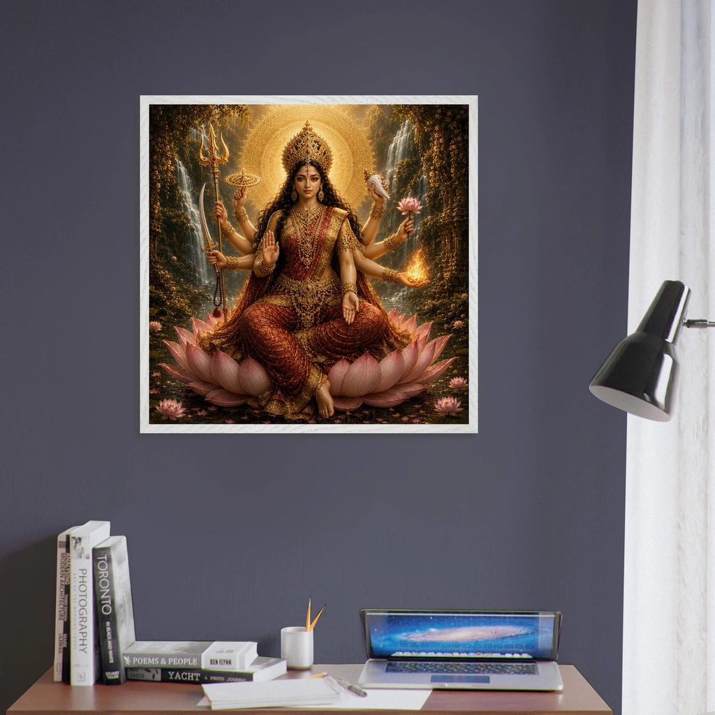 Shakti – Mythologie Fine Art Print mit Rahmen | babasan
