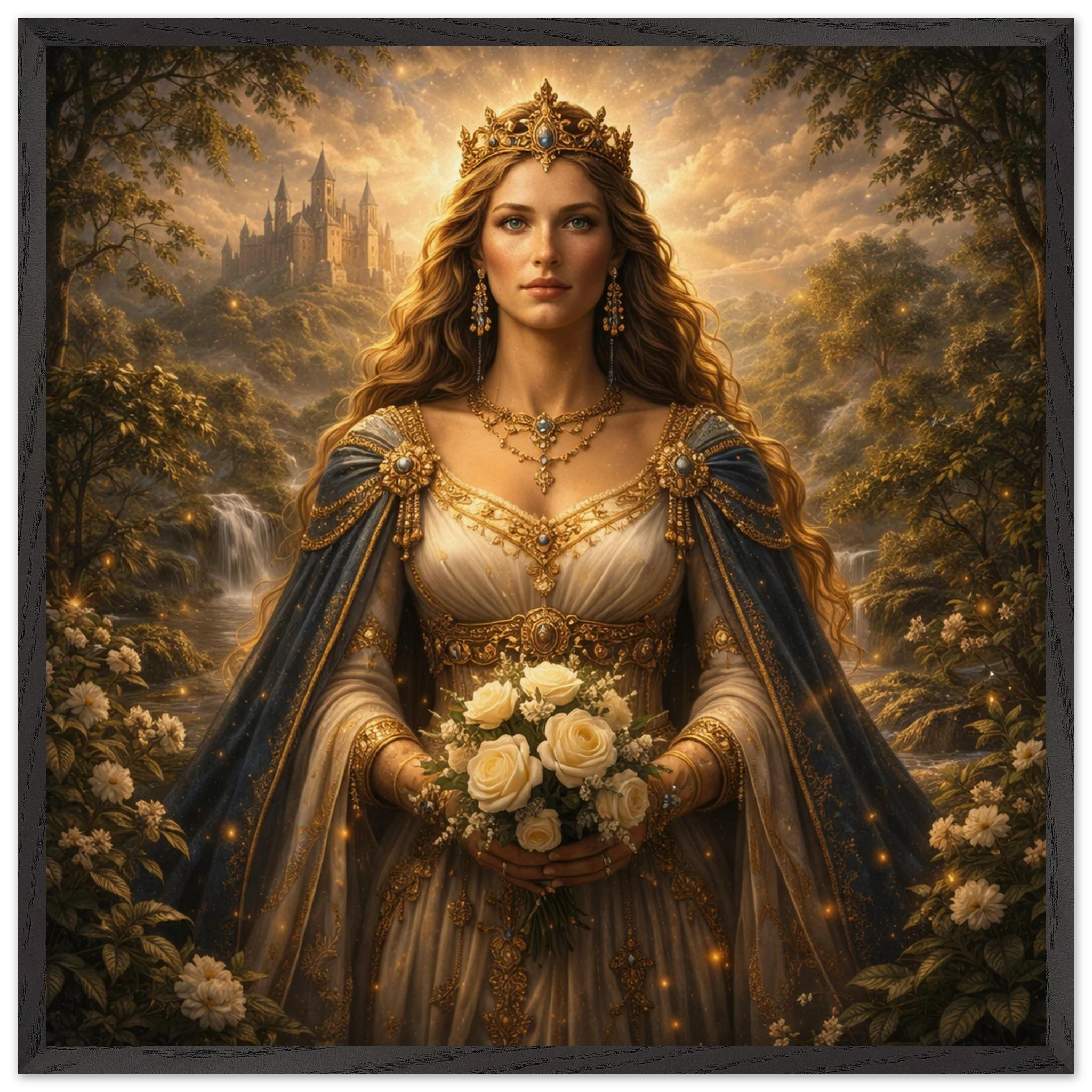 Guinevere – Mythologie Fine Art Print mit Rahmen | babasan