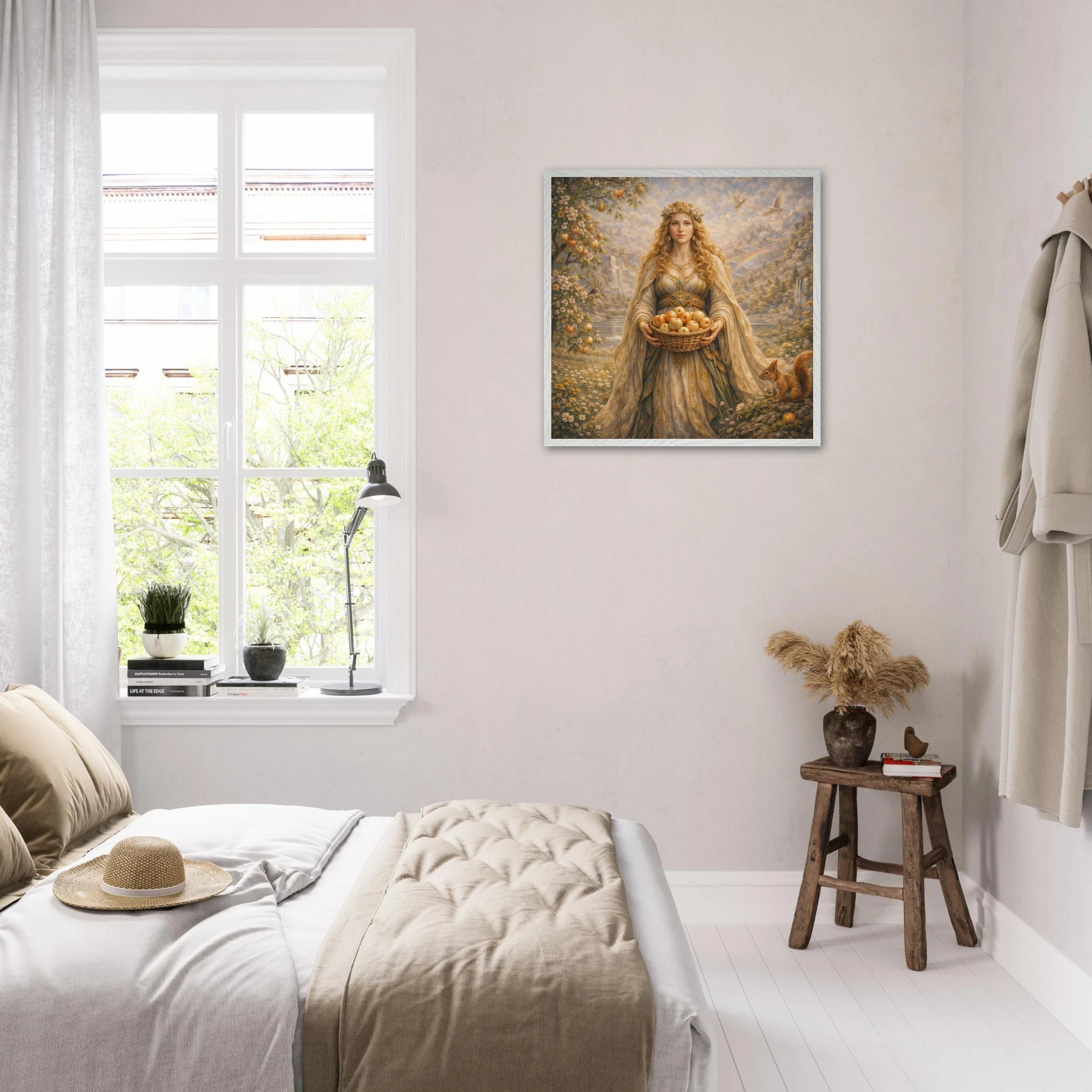 Idun – Mythologie Fine Art Print mit Rahmen | babasan