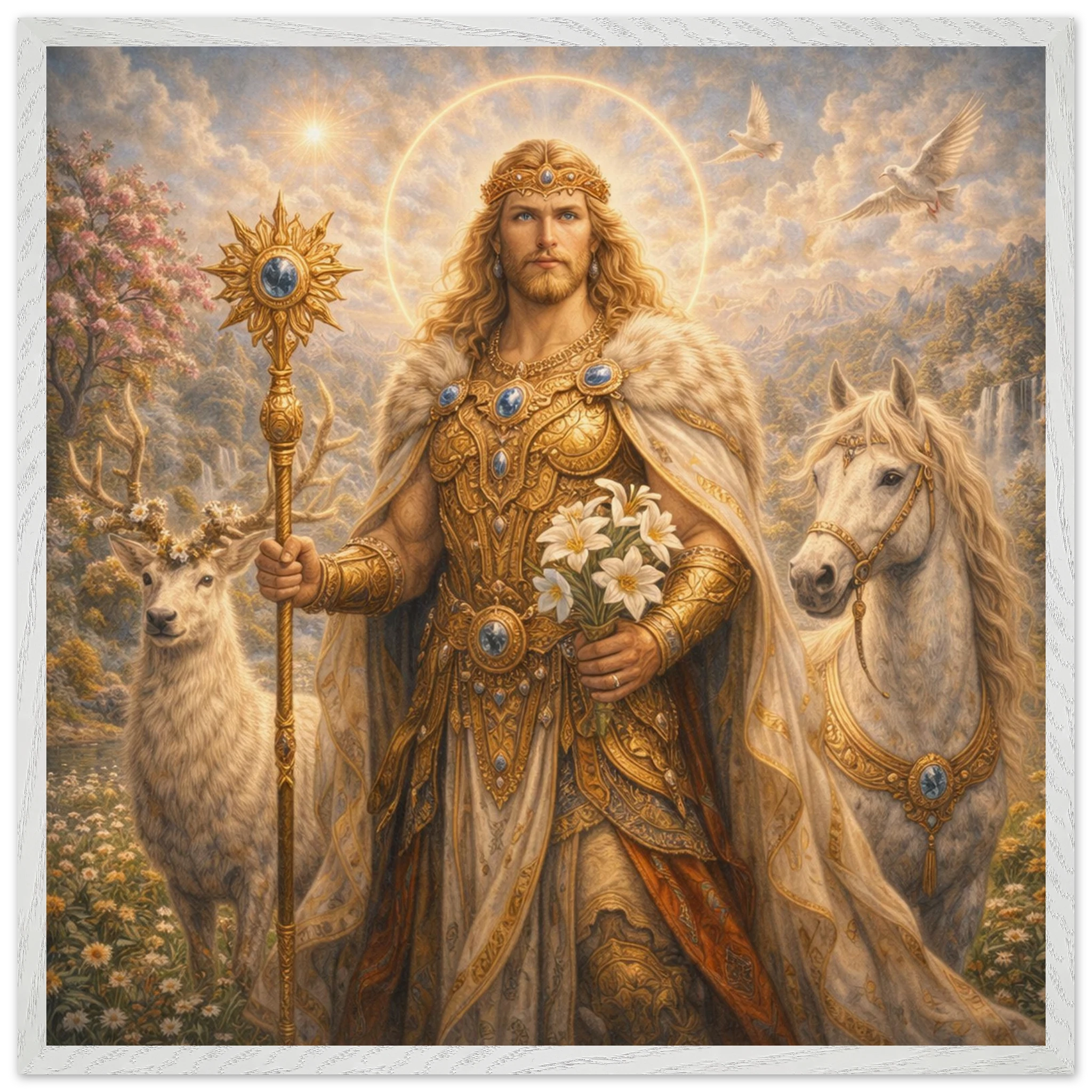 Baldur – Mythologie Fine Art Print mit Rahmen | babasan