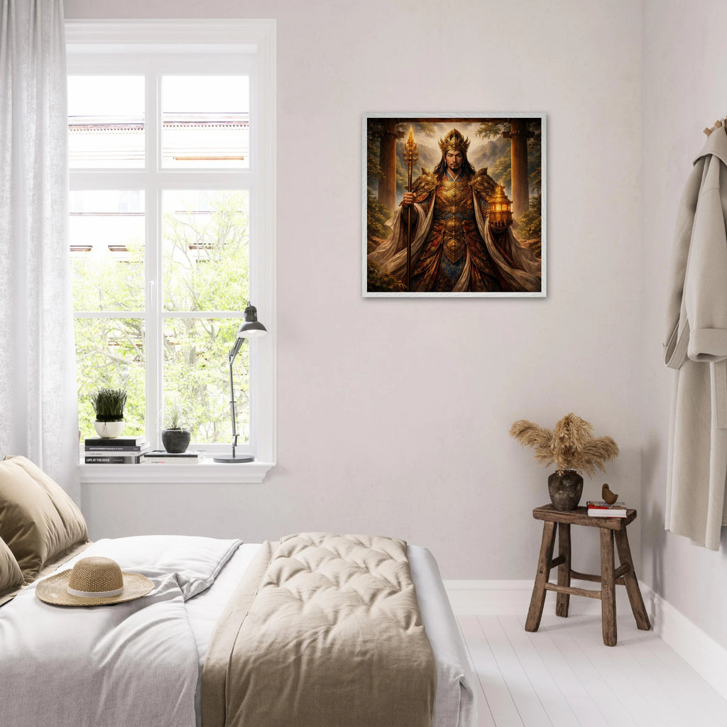 Bishamonten – Mythologie Fine Art Print mit Rahmen | babasan