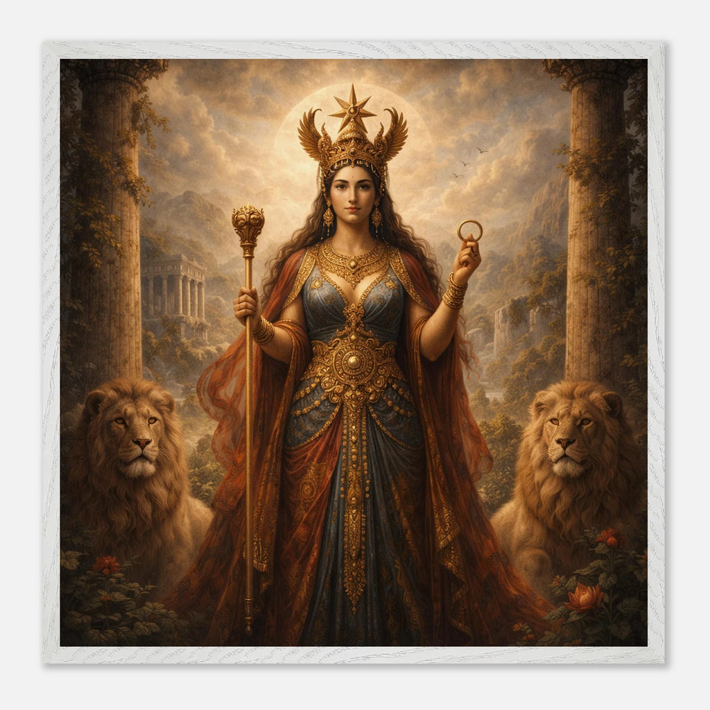 Ishtar – Mythologie Fine Art Print mit Rahmen | babasan