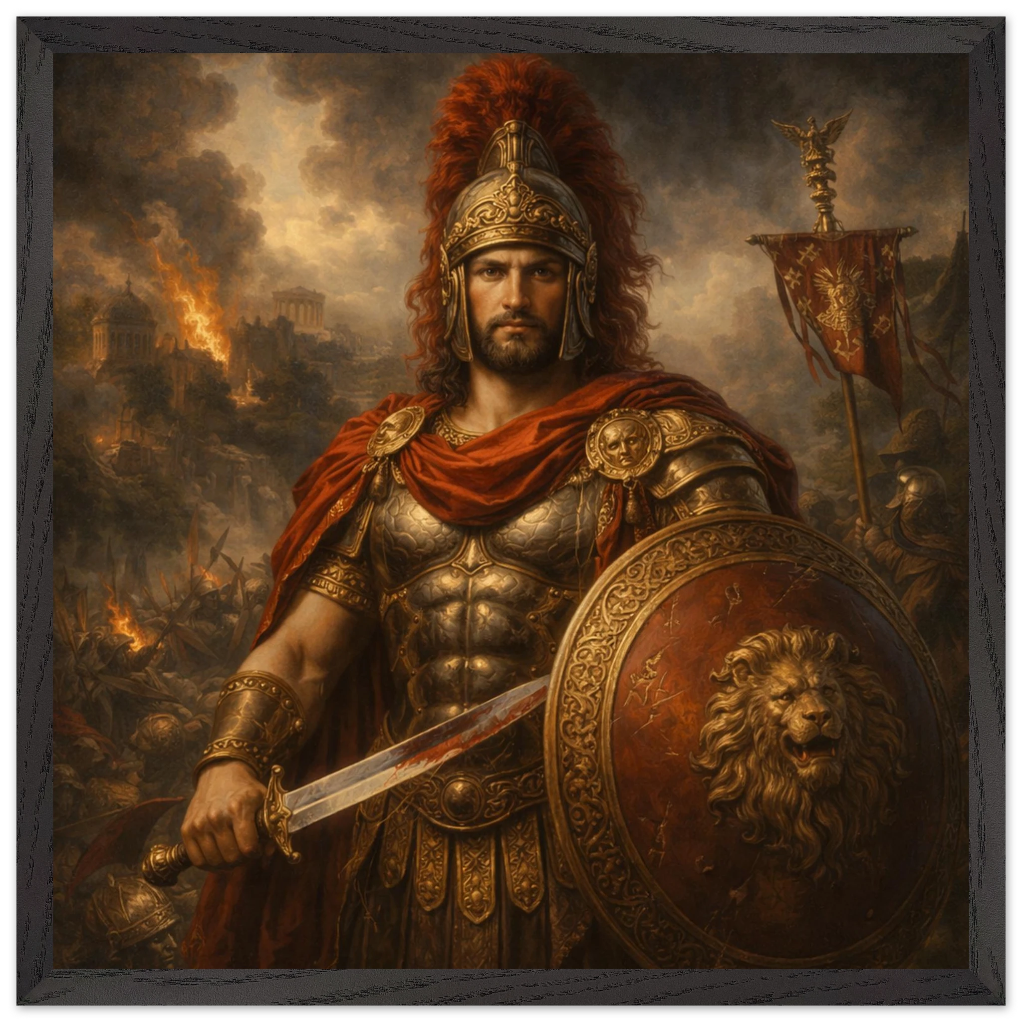 Mars – Mythologie Fine Art Print mit Rahmen | babasan