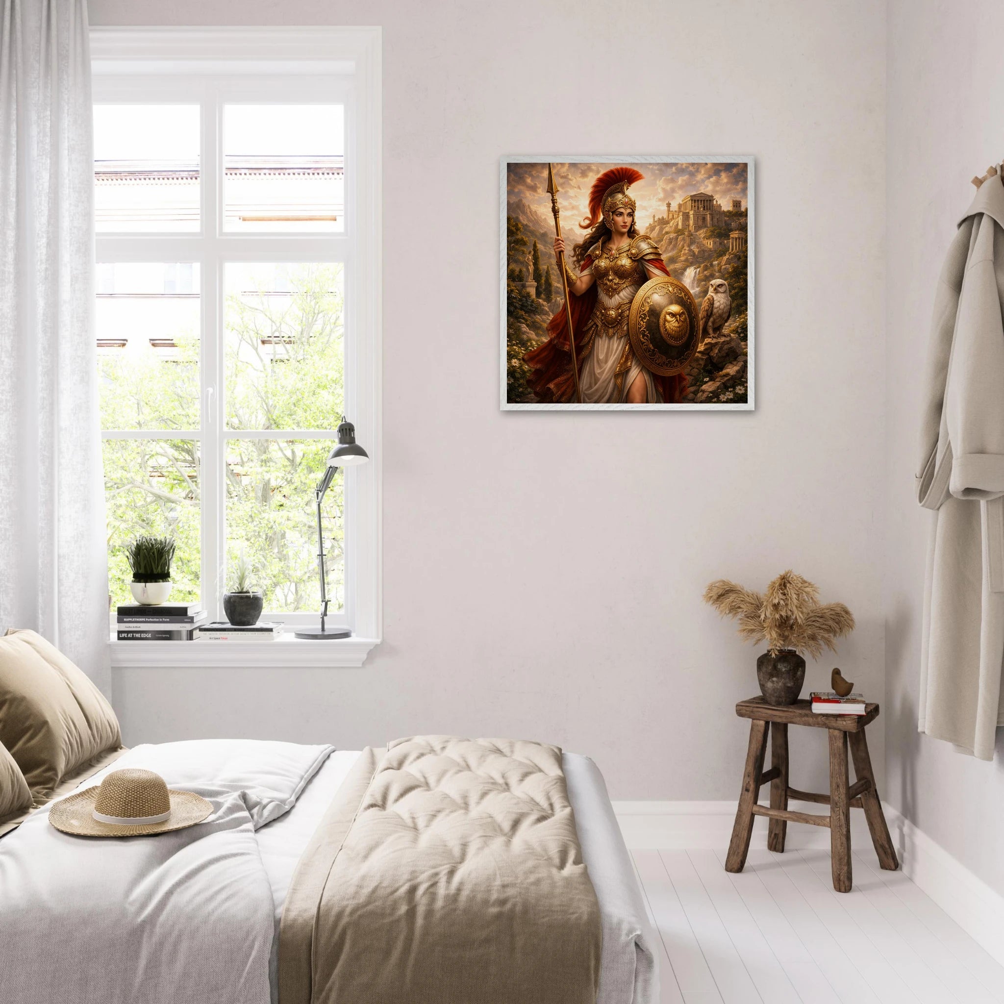 Athena – Mythologie Fine Art Print mit Rahmen | babasan