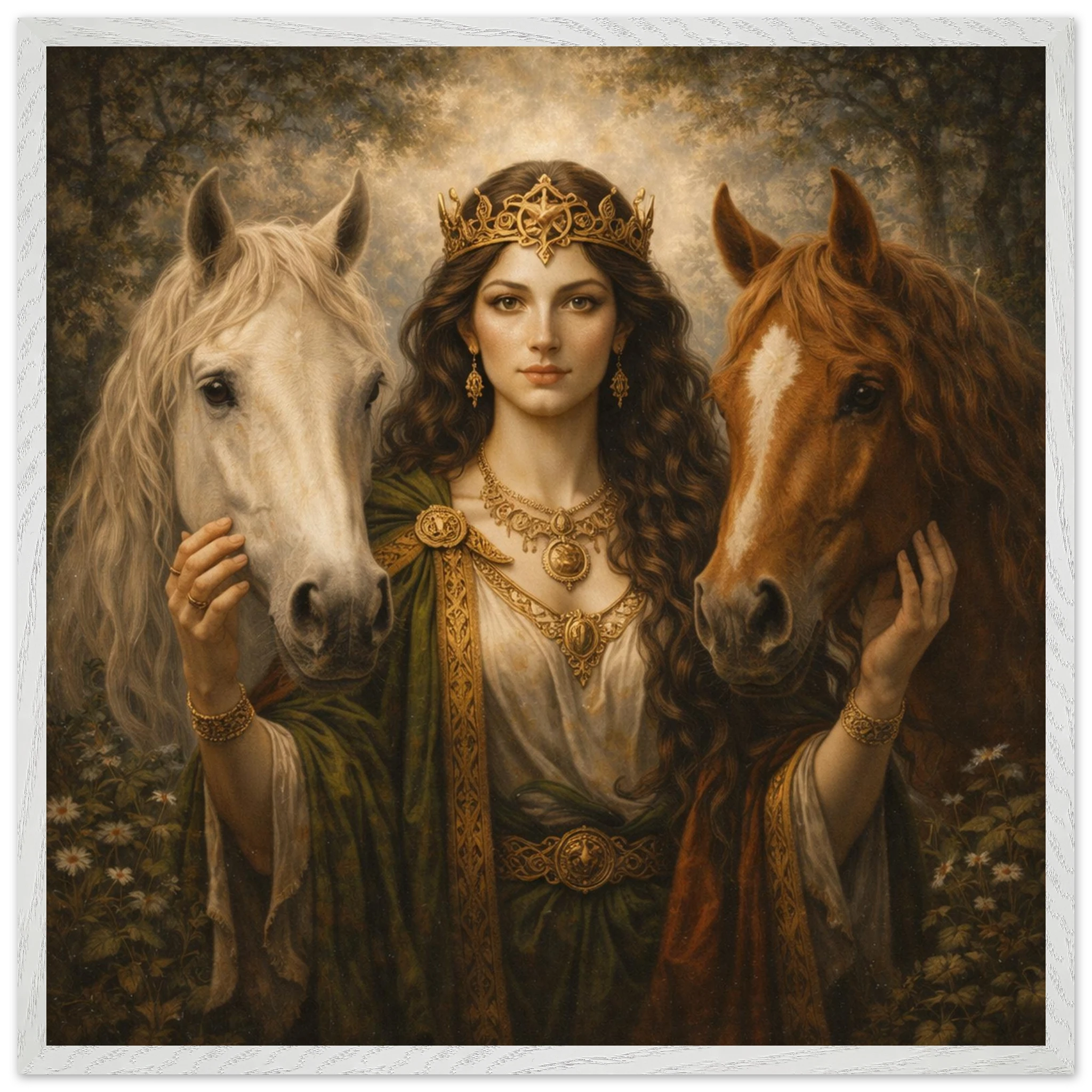 Epona – Mythologie Fine Art Print mit Rahmen | babasan