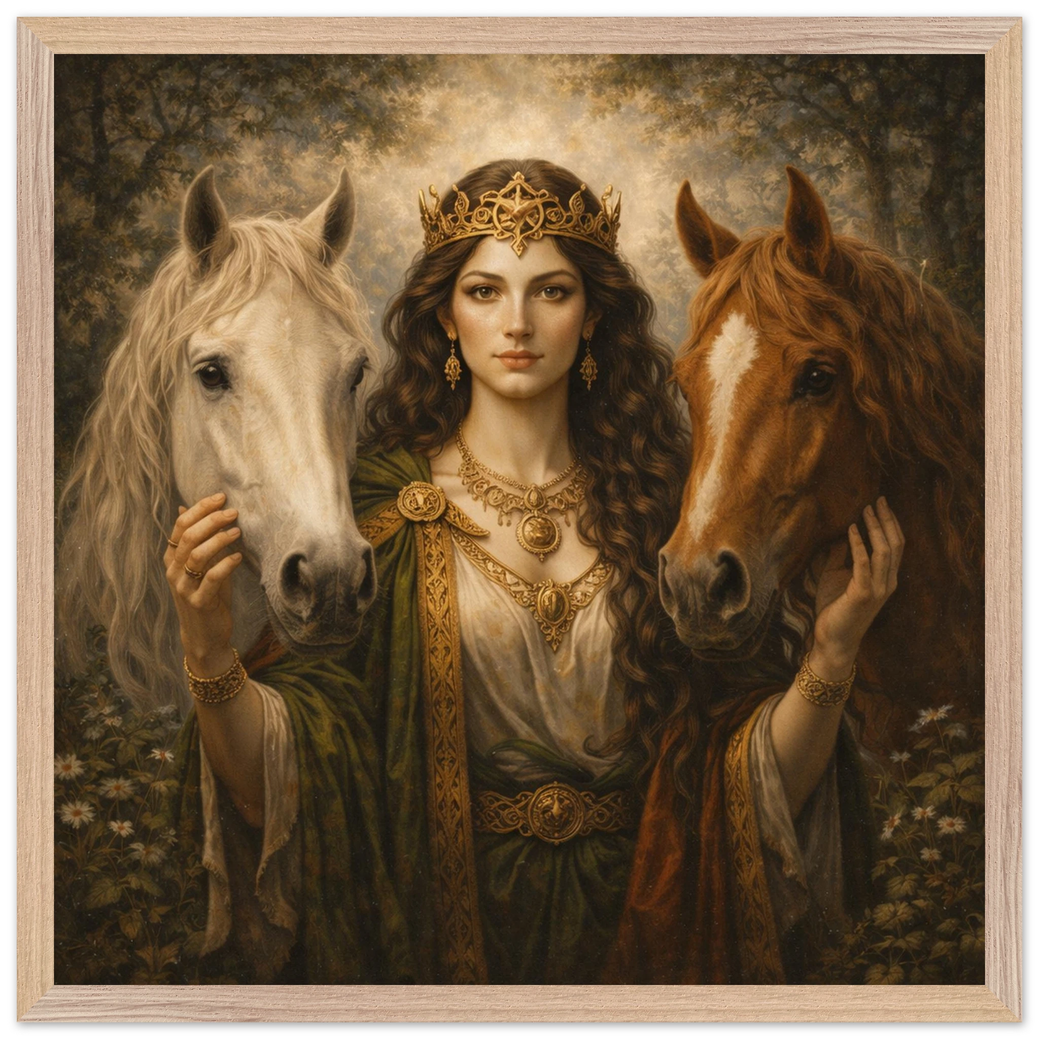 Epona – Mythologie Fine Art Print mit Rahmen | babasan