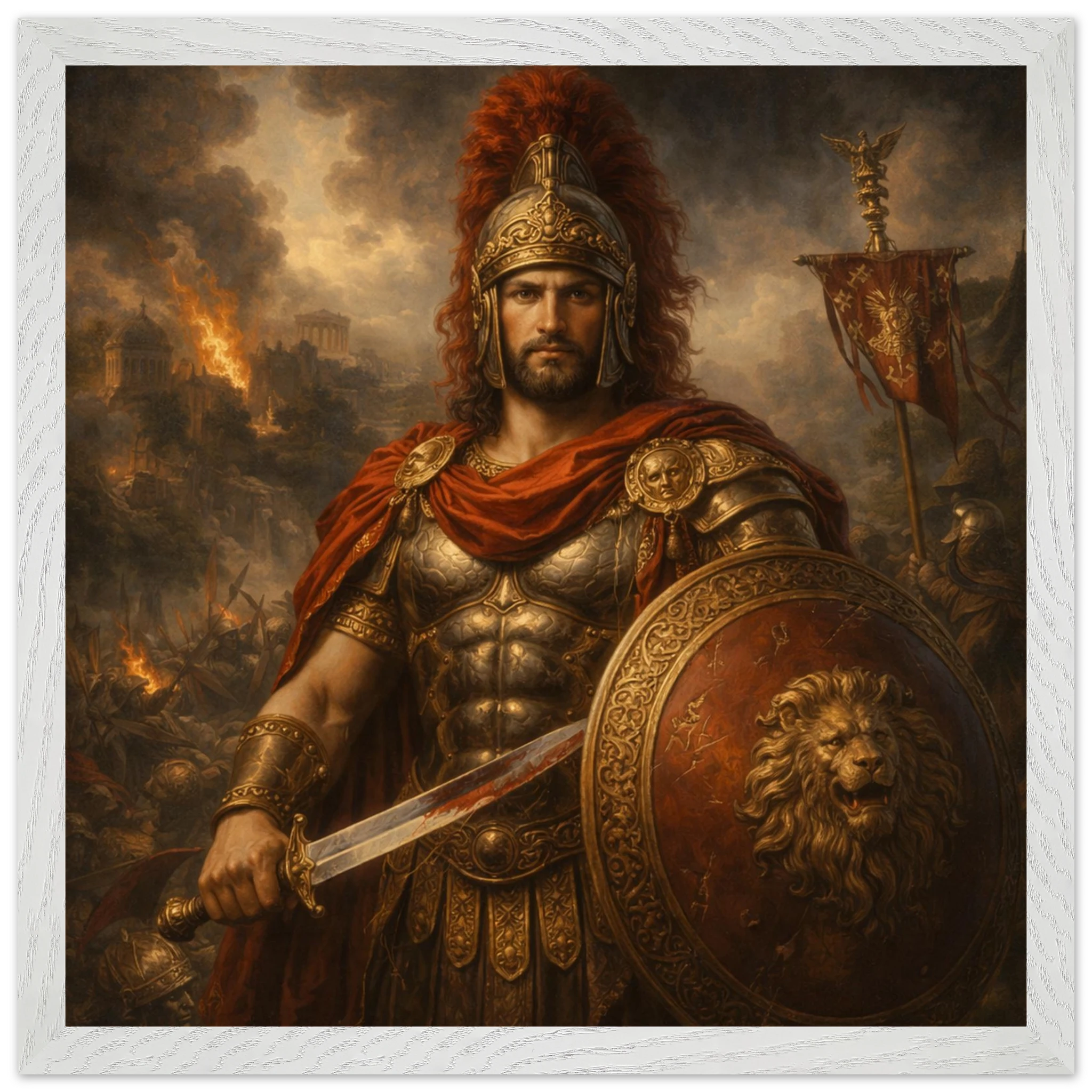 Mars – Mythologie Fine Art Print mit Rahmen | babasan