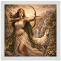 Artemis – Mythologie Fine Art Print mit Rahmen | babasan