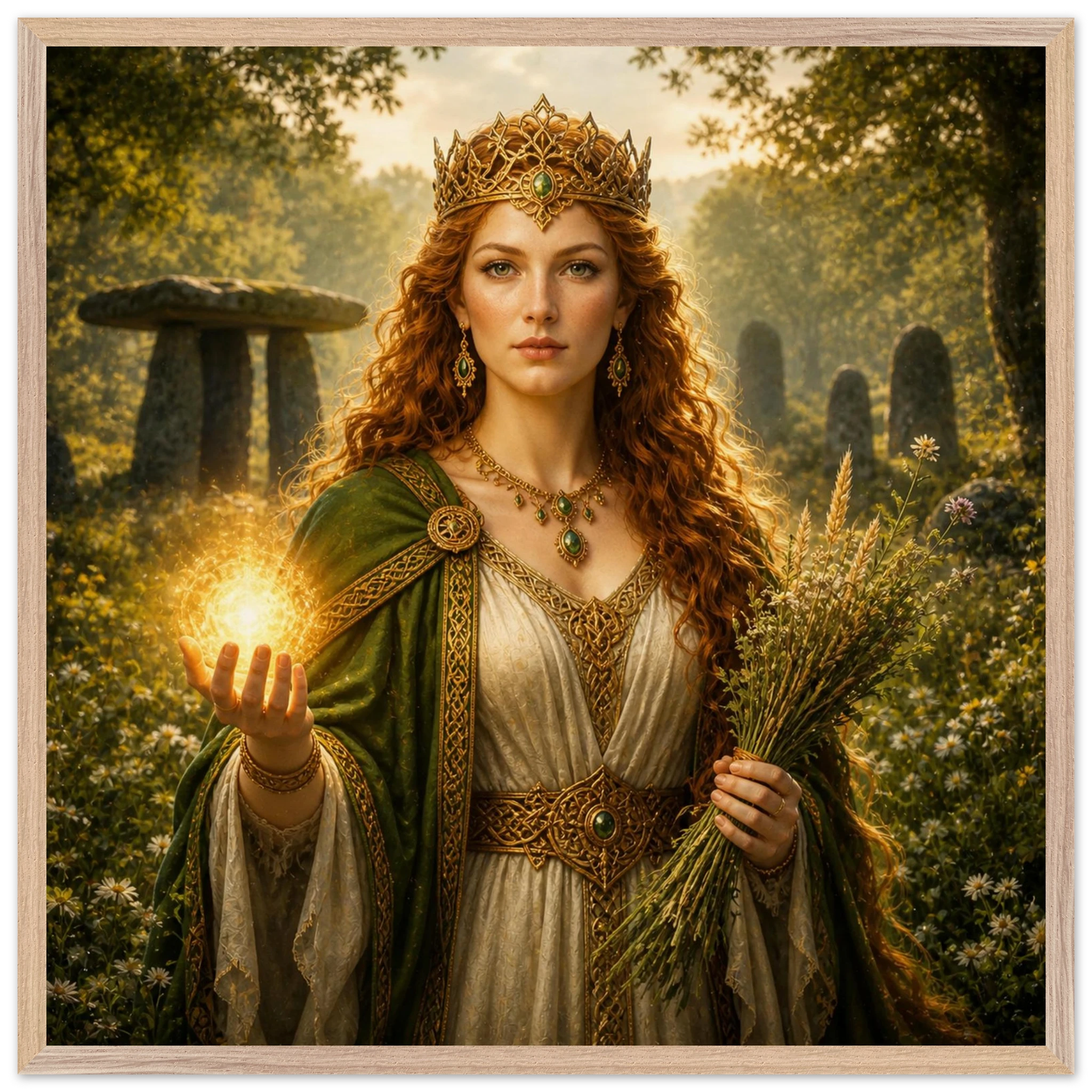 Áine – Mythologie Fine Art Print mit Rahmen | babasan