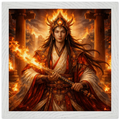 Kagutsuchi – Mythologie Fine Art Print mit Rahmen | babasan