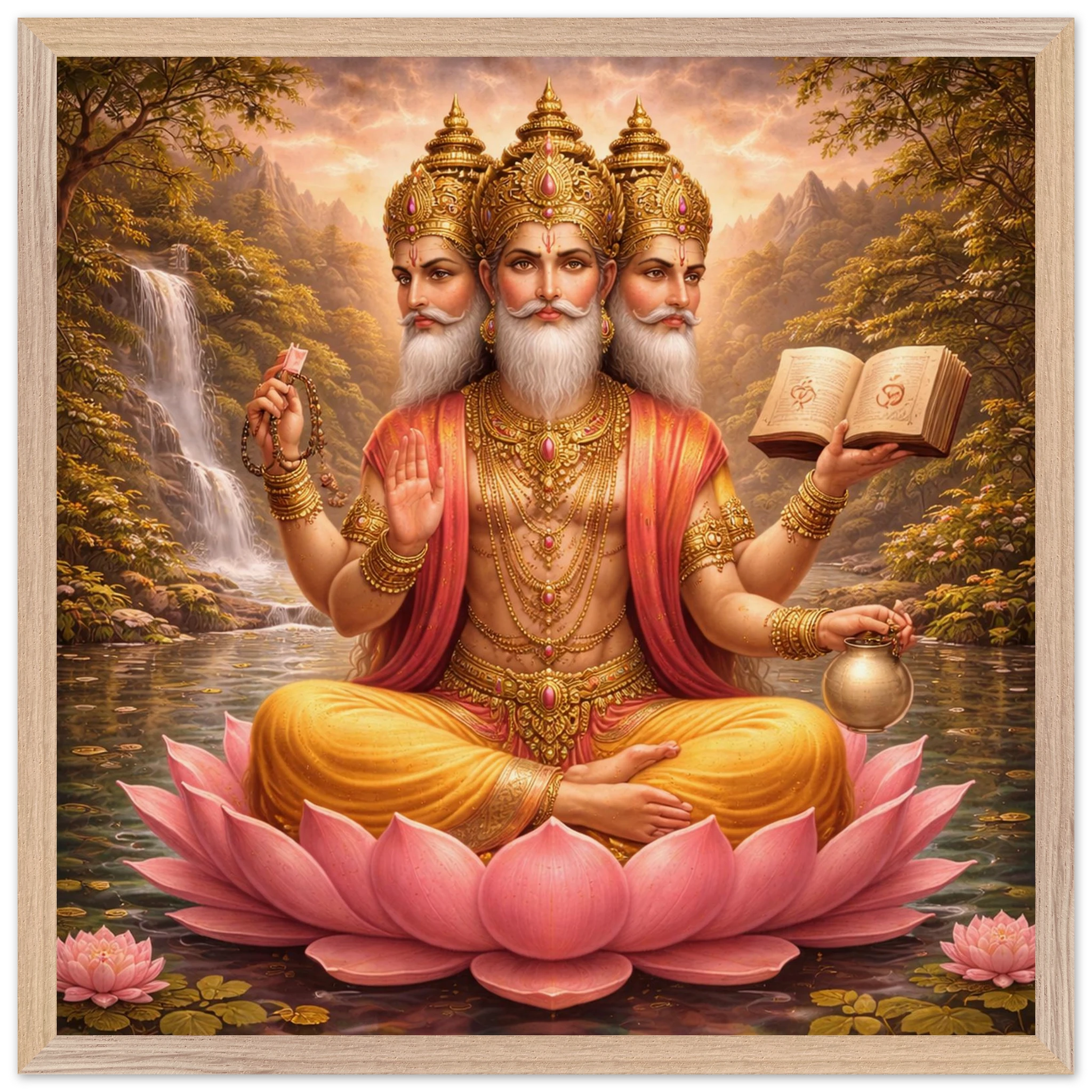 Brahma – Mythologie Fine Art Print mit Rahmen | babasan