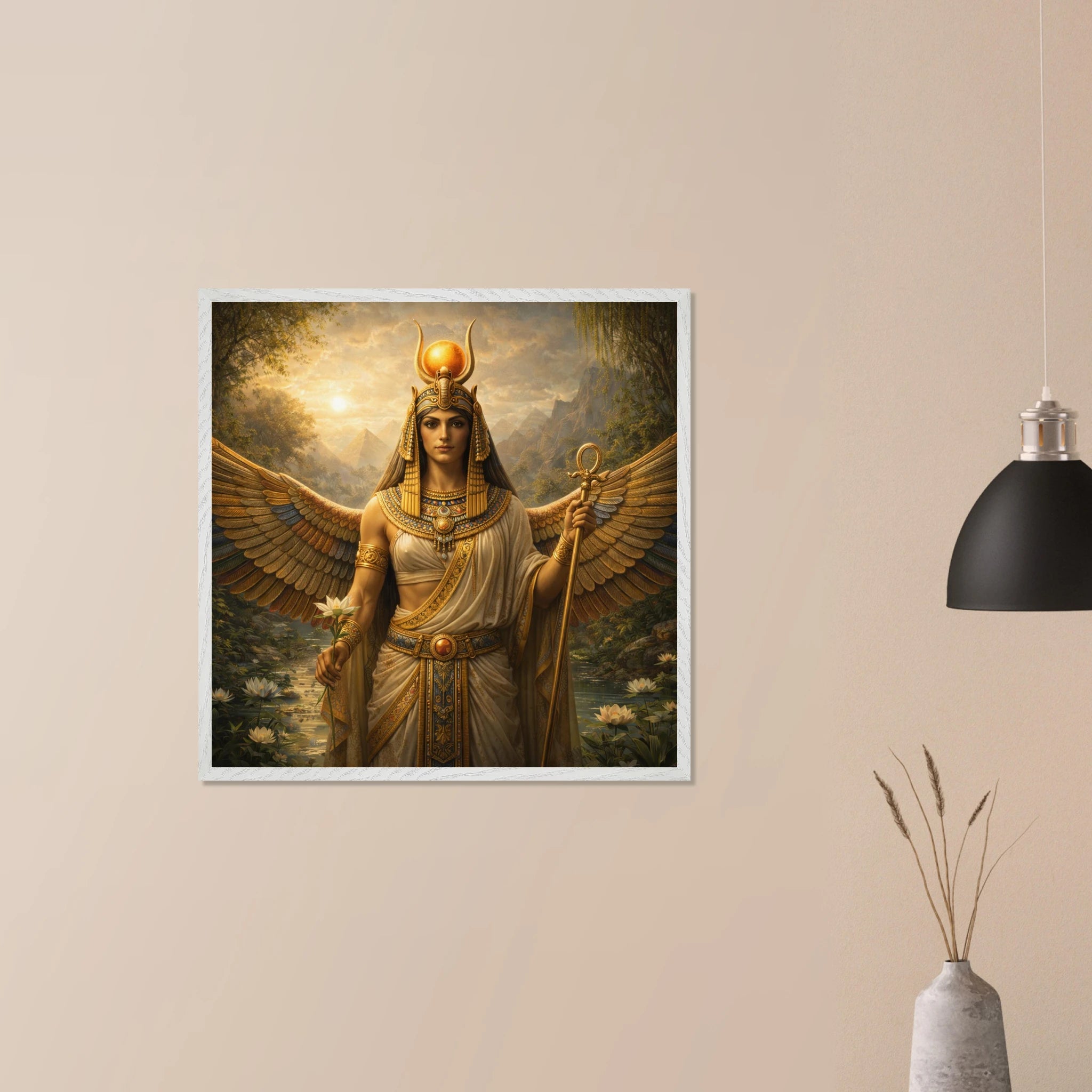 Isis – Mythologie Fine Art Print mit Rahmen | babasan