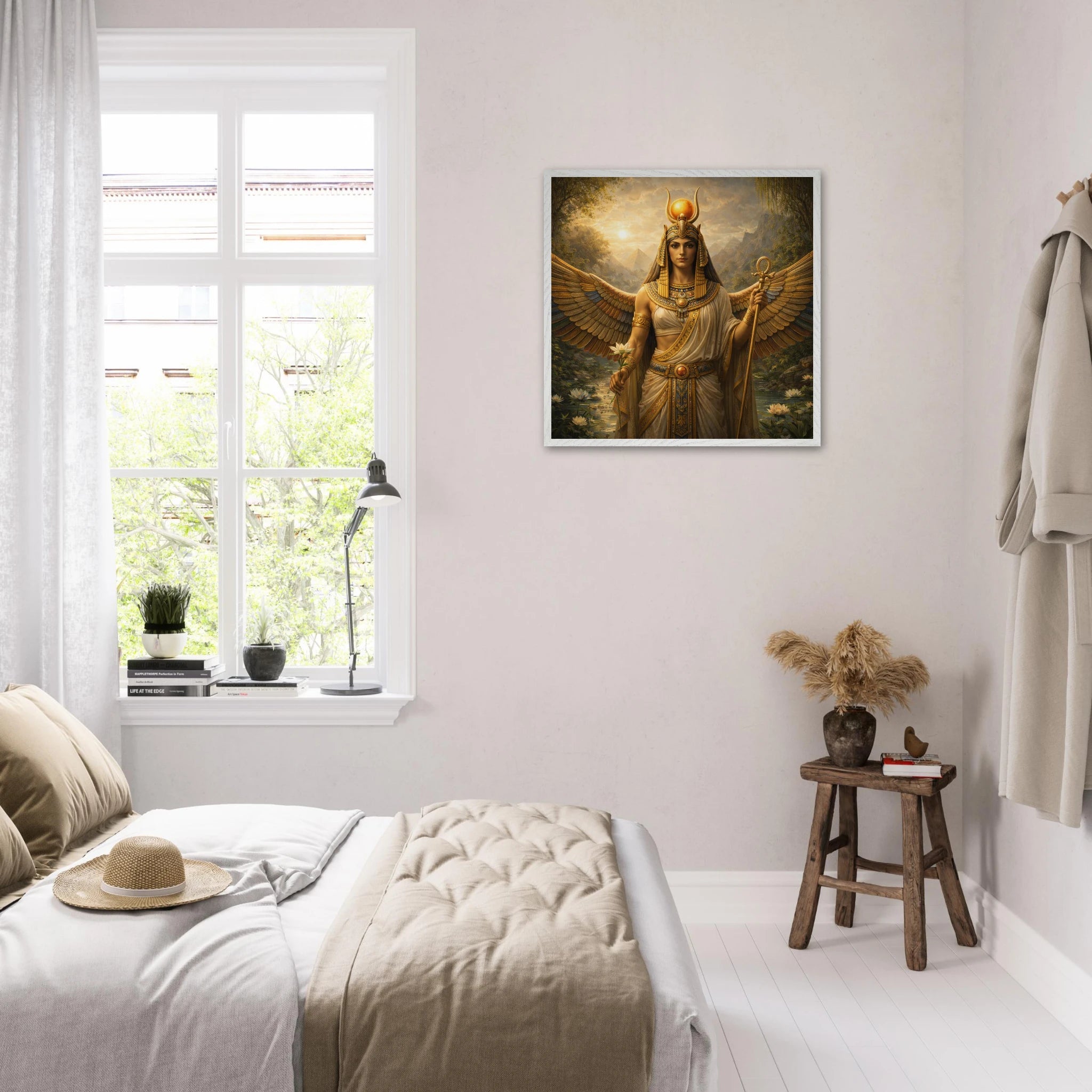 Isis – Mythologie Fine Art Print mit Rahmen | babasan