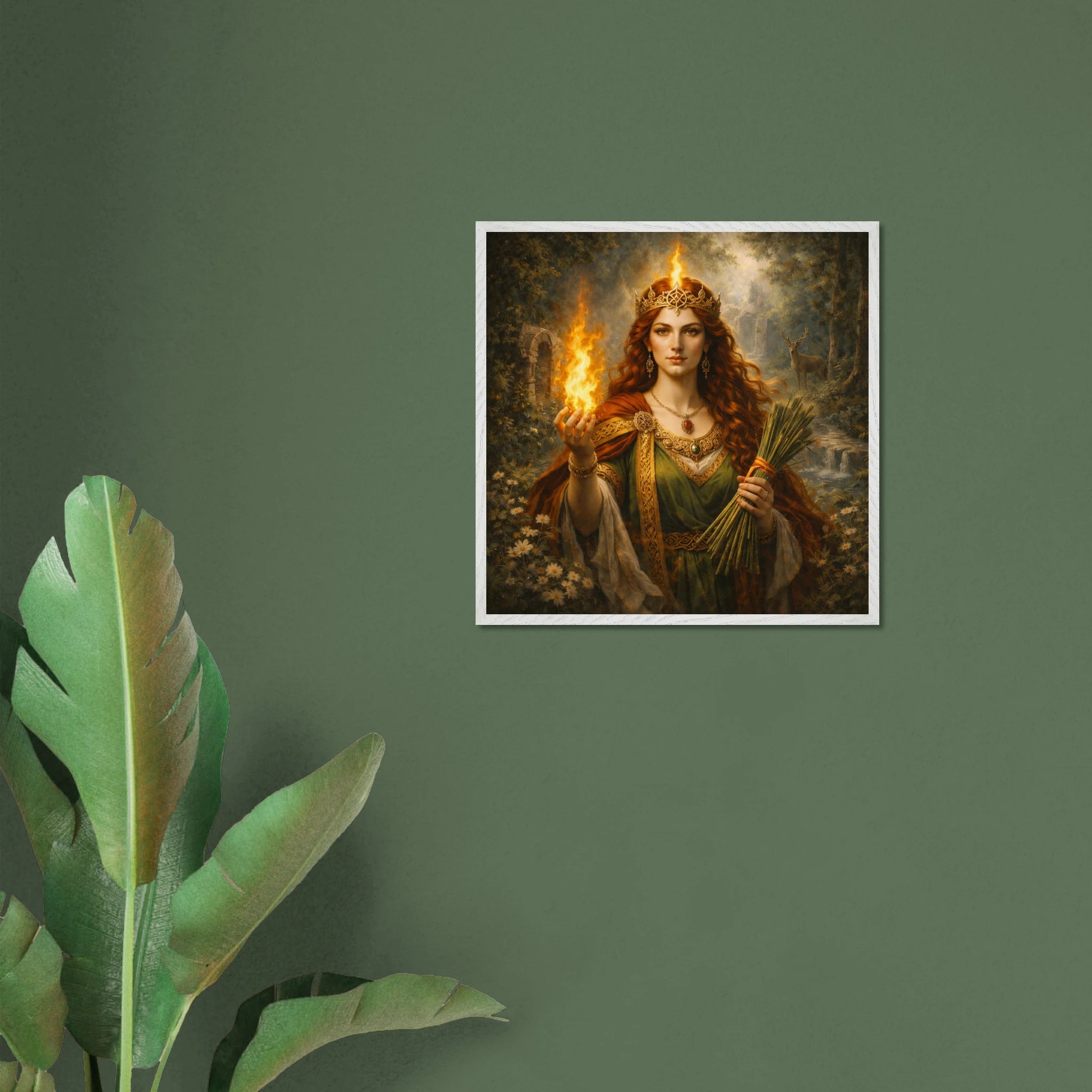 Celtic Danu – Mythologie Fine Art Print mit Rahmen | babasan