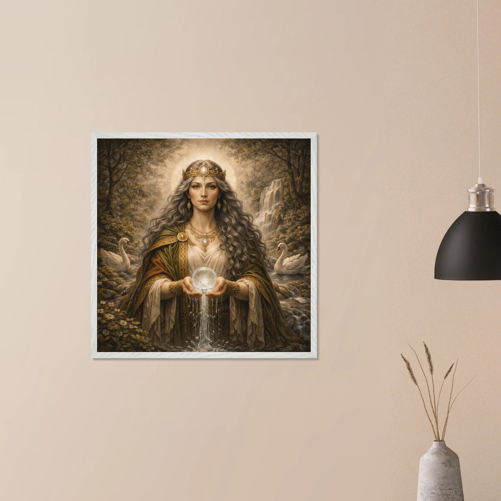 Celtic Danu – Mythologie Fine Art Print mit Rahmen | babasan