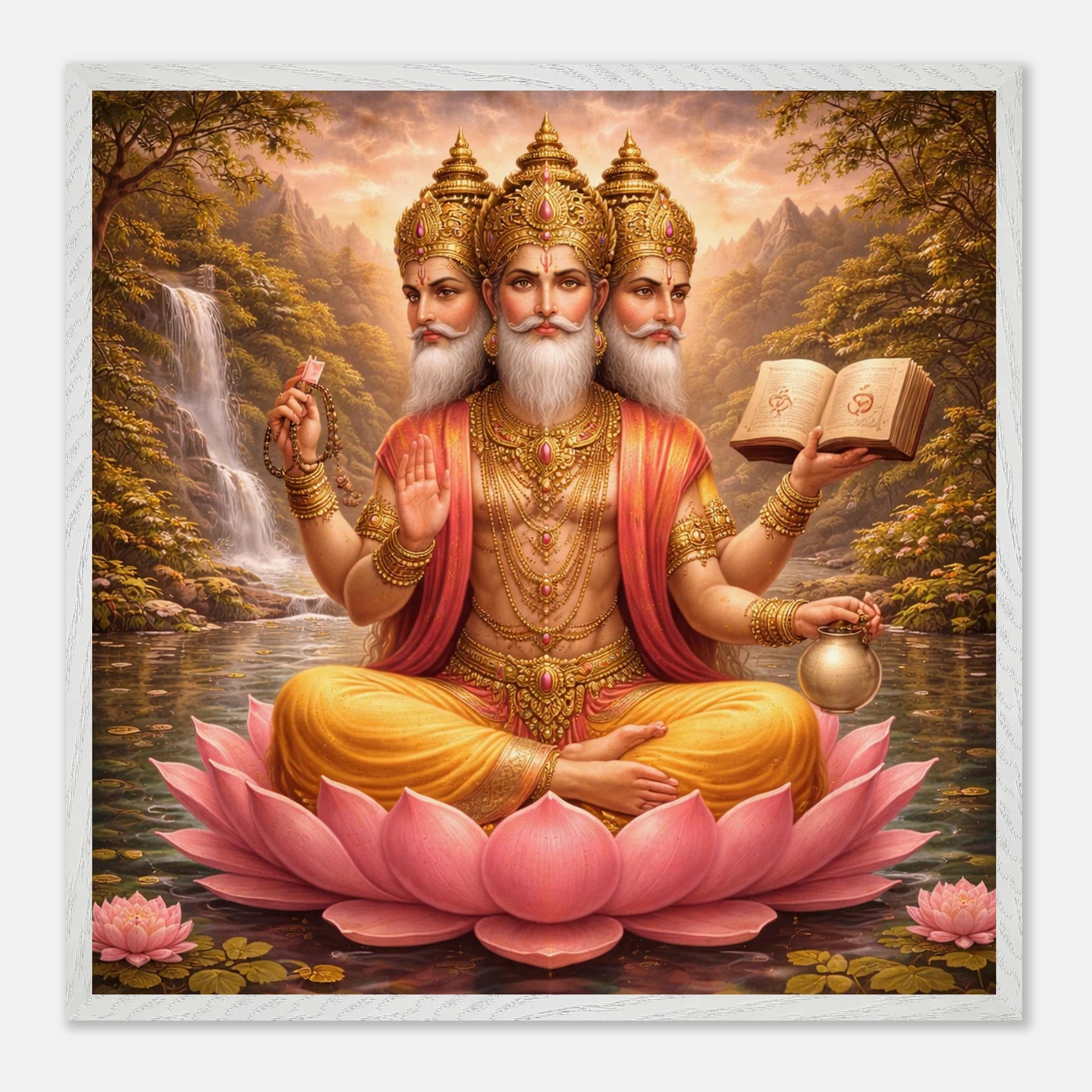 Brahma – Mythologie Fine Art Print mit Rahmen | babasan