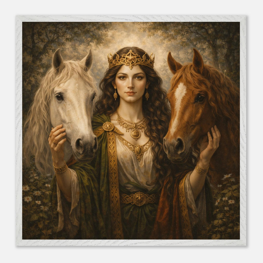 Epona – Mythologie Fine Art Print mit Rahmen | babasan