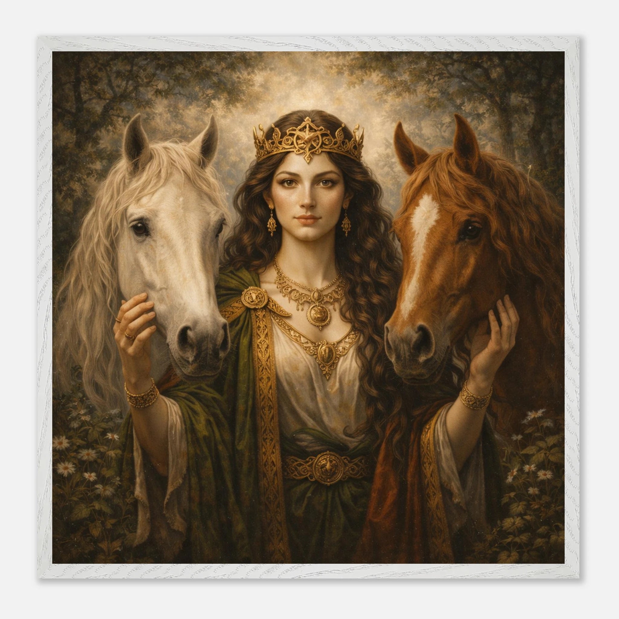 Epona – Mythologie Fine Art Print mit Rahmen | babasan