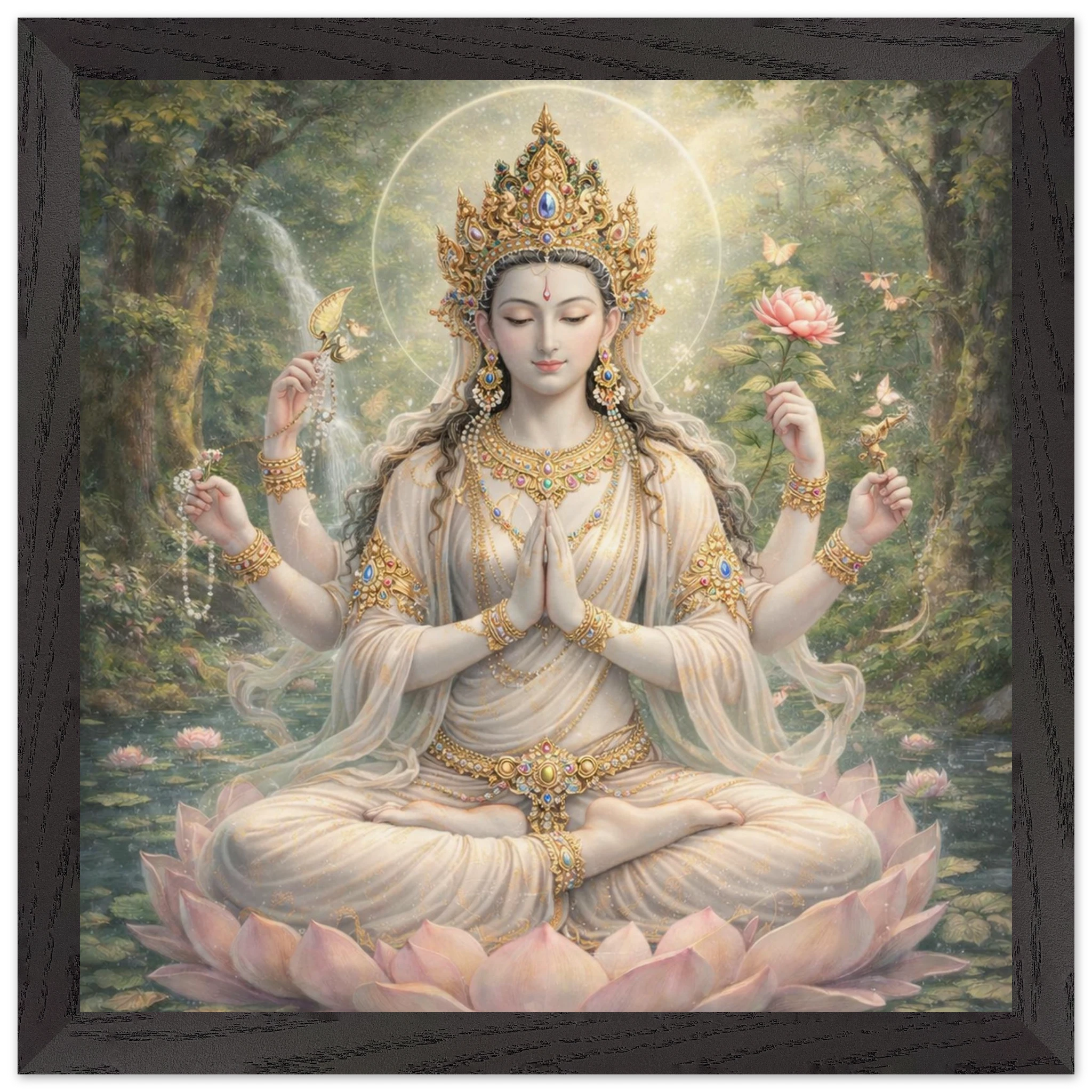 Avalokiteshvara – Mythologie Fine Art Print mit Rahmen | babasan