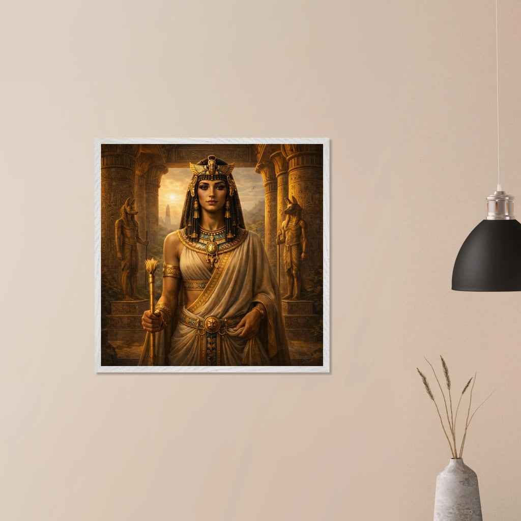 Cleopatra – Mythologie Fine Art Print mit Rahmen | babasan