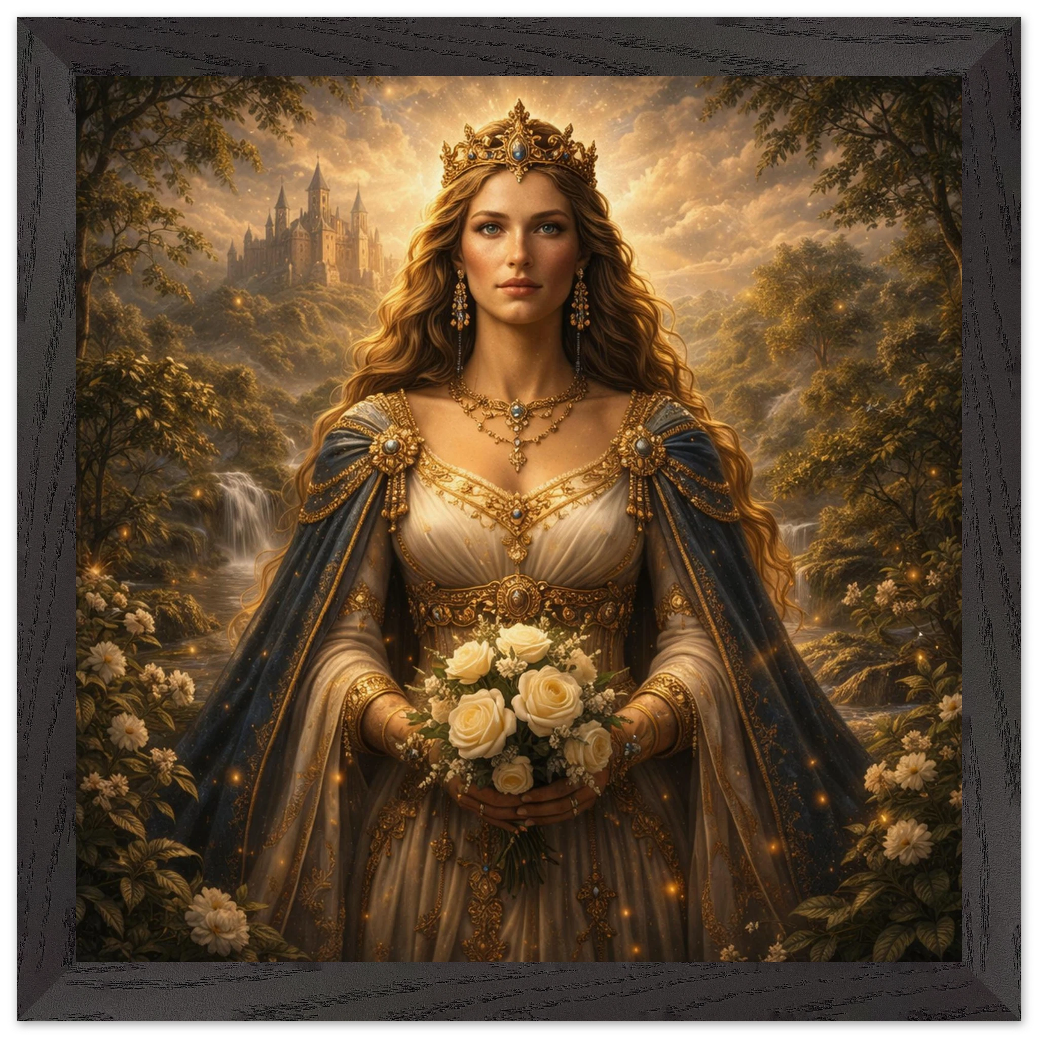 Guinevere – Mythologie Fine Art Print mit Rahmen | babasan