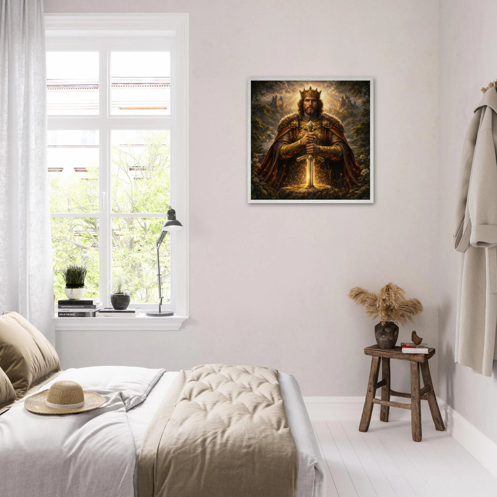 König – Mythologie Fine Art Print mit Rahmen | babasan