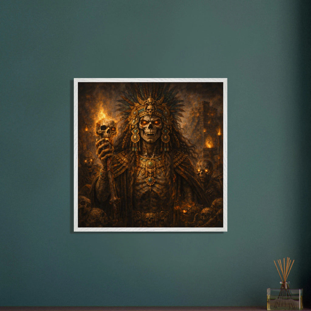 Ah Puch – Mythologie Fine Art Print mit Rahmen | babasan