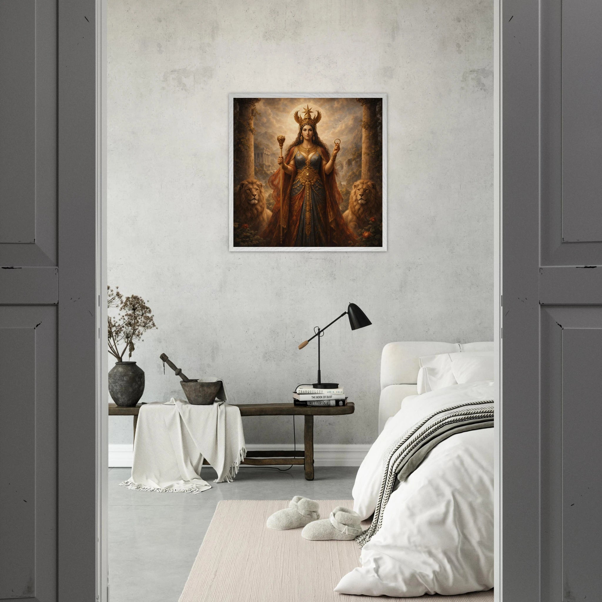 Ishtar – Mythologie Fine Art Print mit Rahmen | babasan