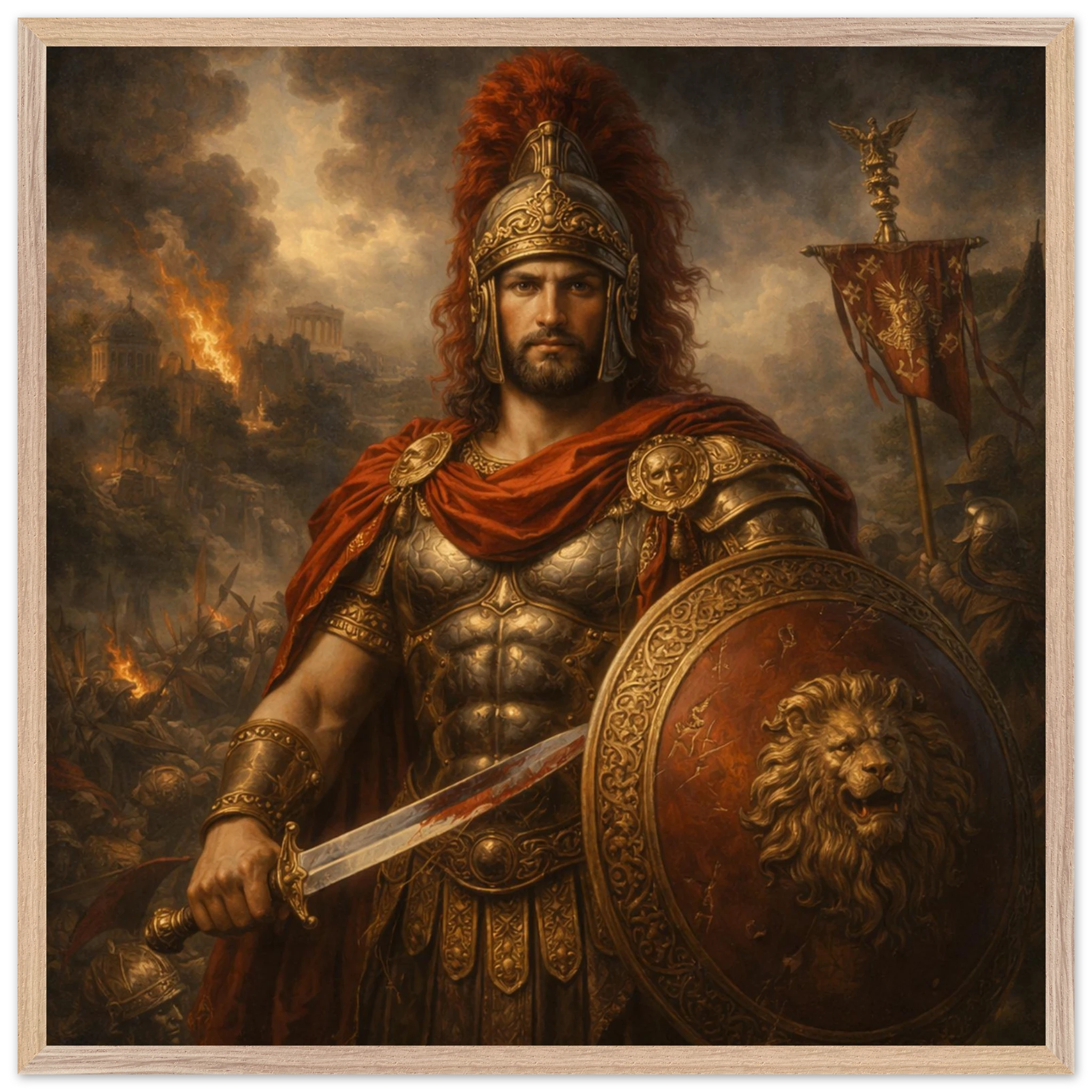 Mars – Mythologie Fine Art Print mit Rahmen | babasan