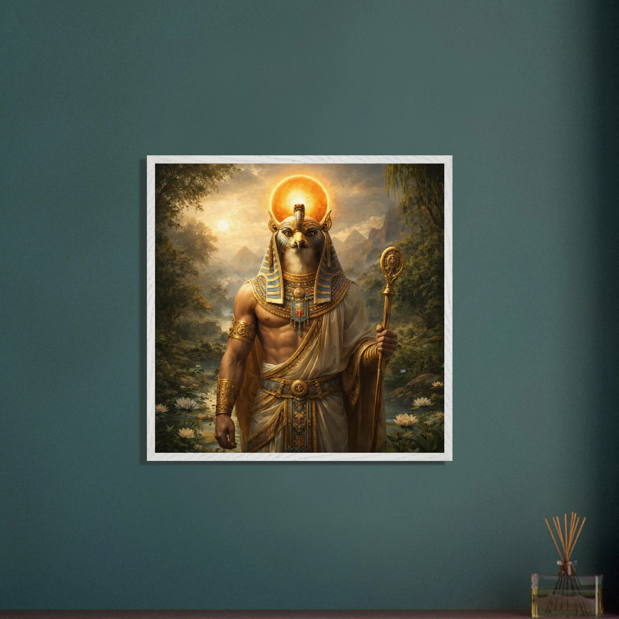 Ra – Mythologie Fine Art Print mit Rahmen | babasan