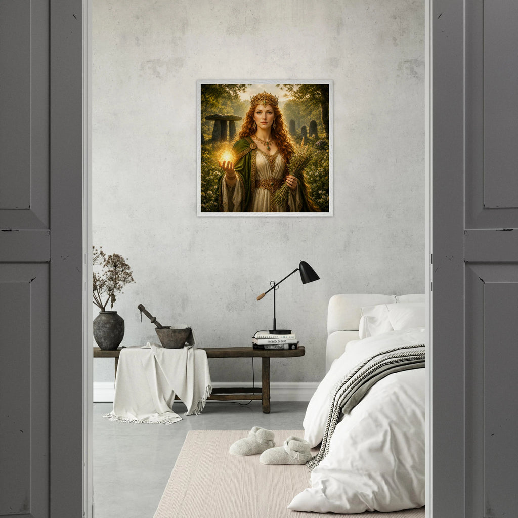 Áine – Mythologie Fine Art Print mit Rahmen | babasan