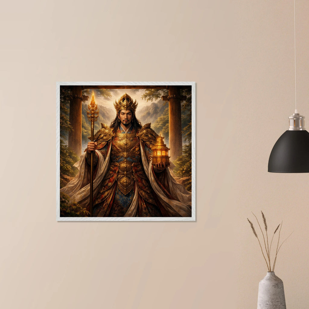 Bishamonten – Mythologie Fine Art Print mit Rahmen | babasan