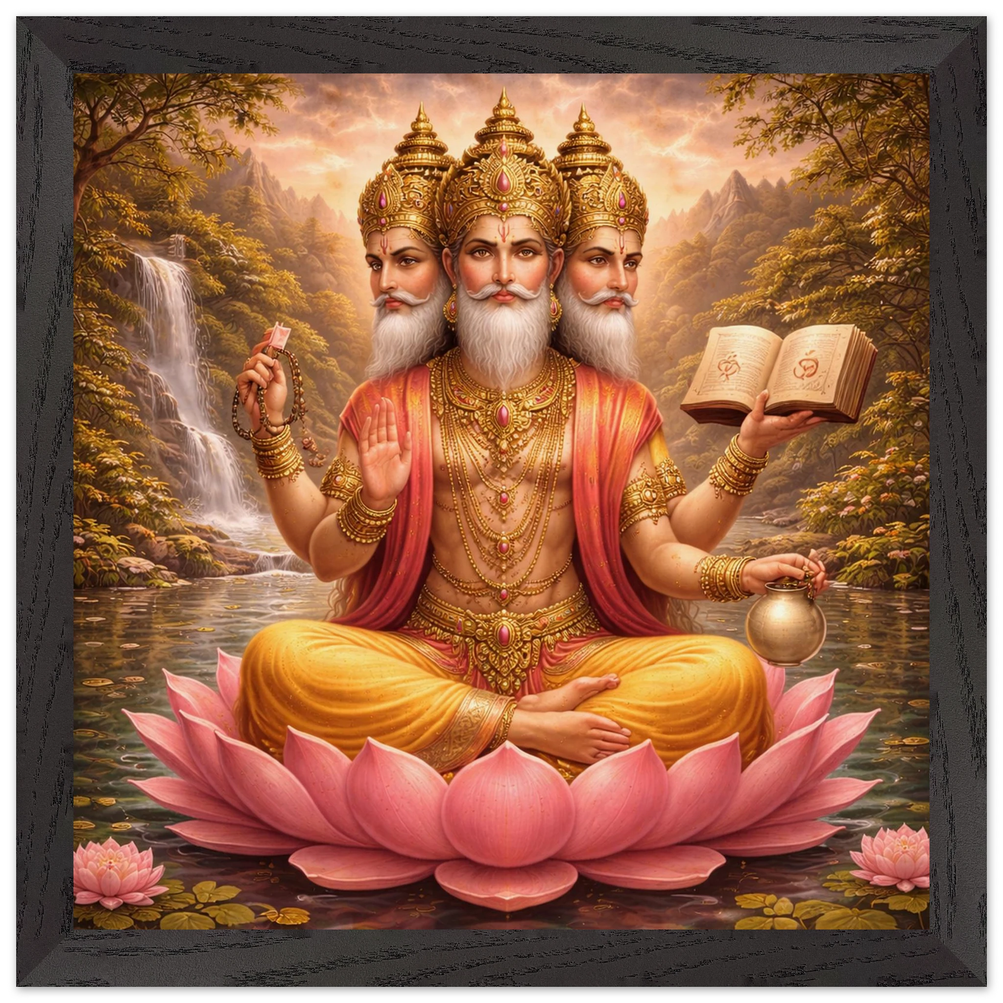 Brahma – Mythologie Fine Art Print mit Rahmen | babasan