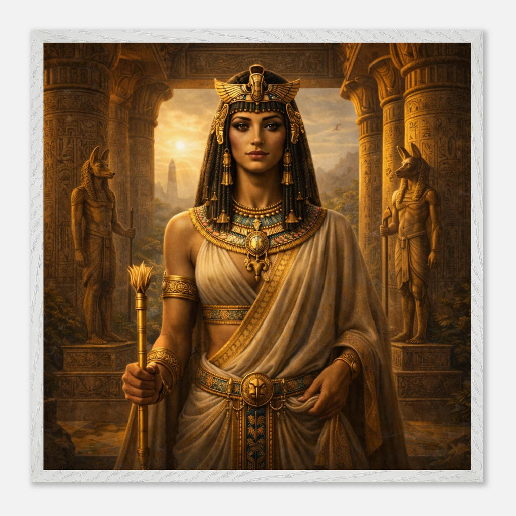 Cleopatra – Mythologie Fine Art Print mit Rahmen | babasan