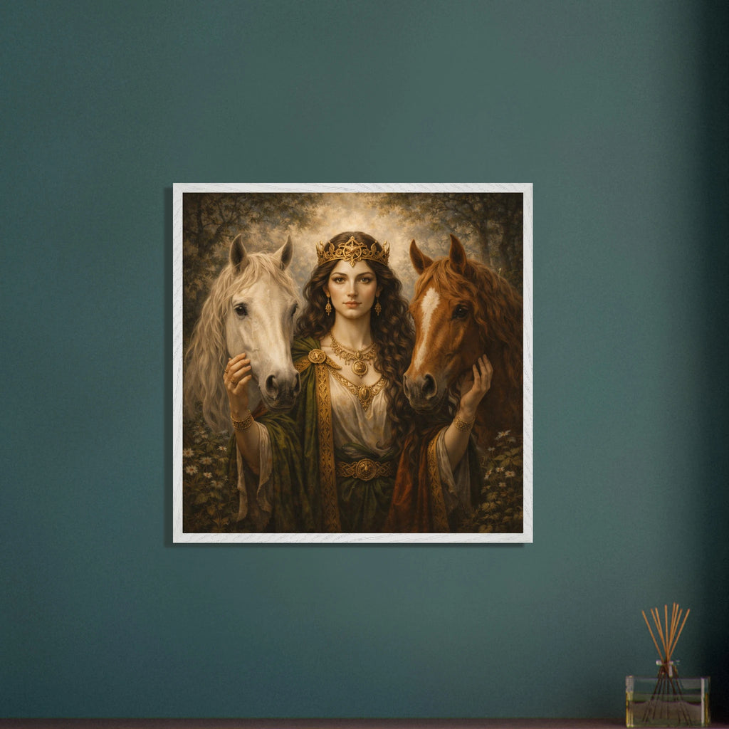 Epona – Mythologie Fine Art Print mit Rahmen | babasan